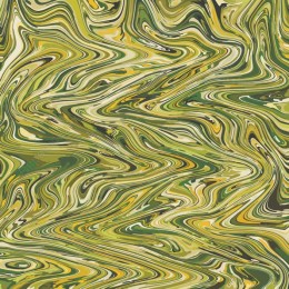 Abstract Green and Yellow Swirl