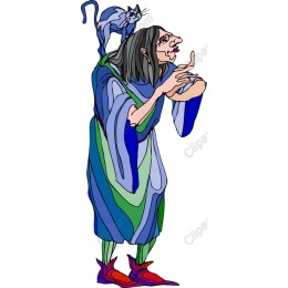 Whimsical Character with Cat
