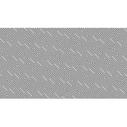 Black and White Interlocking Lines Pattern