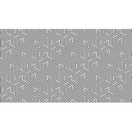 Geometric Hexagonal Line Art Pattern