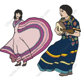 Cultural Celebration Dancing Women