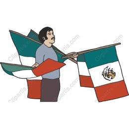 Vibrant Mexican Flags