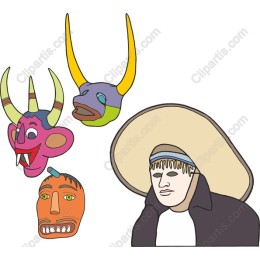 Vibrant Cultural Masks