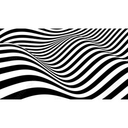 Black and White Striped Wave