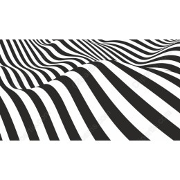 Wavy Black and White Stripes