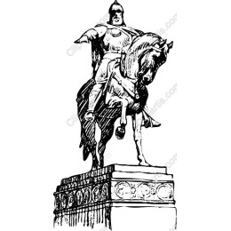 Heroic Knight on Horseback