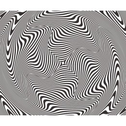 Black and White Spiral Optical Illusion