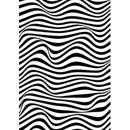 Wavy Black and White Stripes