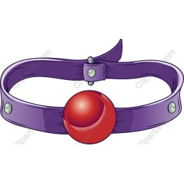 Vibrant Purple Collar with Red Orb