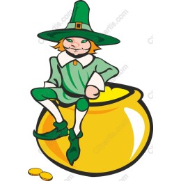 Leprechaun with Pot of Gold