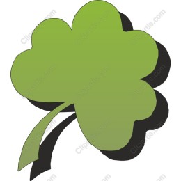 Green Three-Leaf Clover