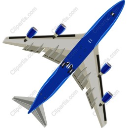 Sleek Blue Airplane