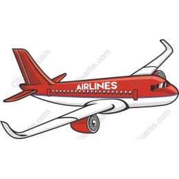 Red Airlines Airplane