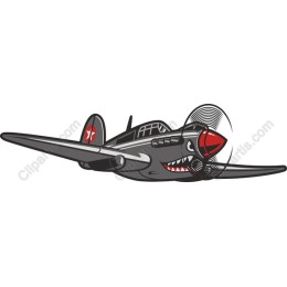 Fierce Shark Vintage Warplane