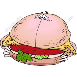 Whimsical Cartoon Sandwich