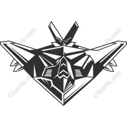 Abstract Geometric Aircraft Emblem