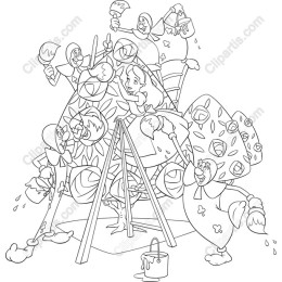 Whimsical Mushroom Garden Coloring