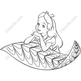Whimsical Girl on Carpet