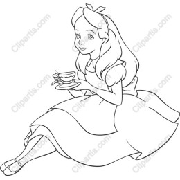 Charming Tea Party Girl