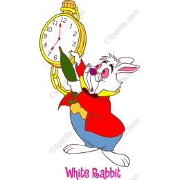 Whimsical White Rabbit
