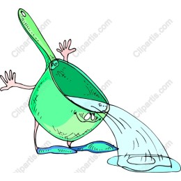 Whimsical Green Pot Character