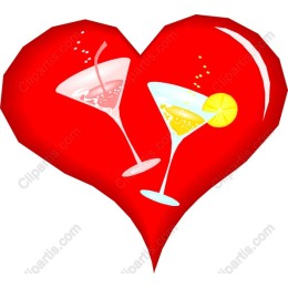 Romantic Cocktail Heart