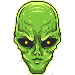 Vibrant Alien Head