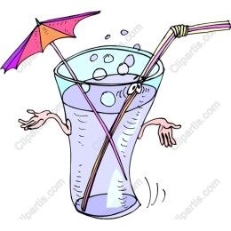 Cheerful Drink Character