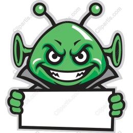 Cheeky Alien Mascot