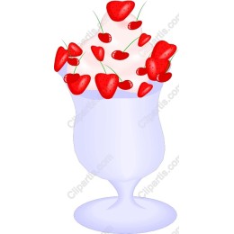 Delightful Strawberry and Cherry Ice Cream Sundae