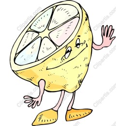 Cartoon Lemon Character