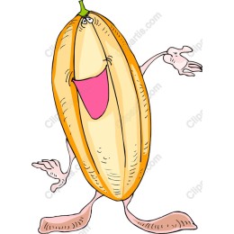 Joyful Almond Cartoon