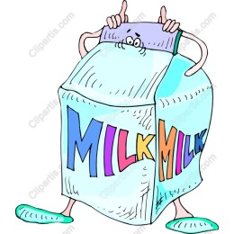 Playful Milk Carton Character
