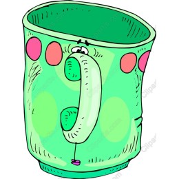 Playful Green Cup
