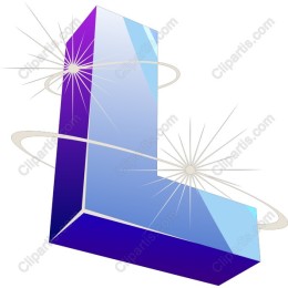 3D Purple L Letter