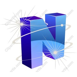 3D Letter N