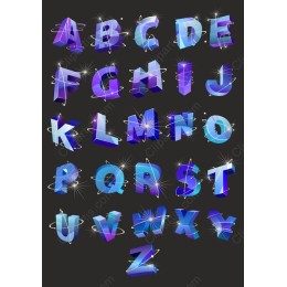 Cosmic 3D Alphabet Bundle