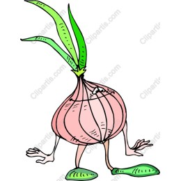 Whimsical Onion Character