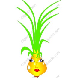Cheerful Pineapple Character