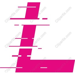 Vibrant Pink Letter L