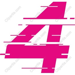Vibrant Pink Number 4