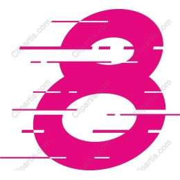 Dynamic Pink Number 8