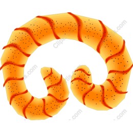 Twisted Orange Swirl
