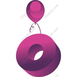 Playful Pink Donut with Balloon