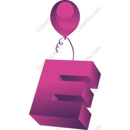 3D Pink Balloon E