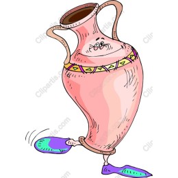 Playful Pink Cartoon Vase
