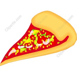 Vibrant Pizza Slice