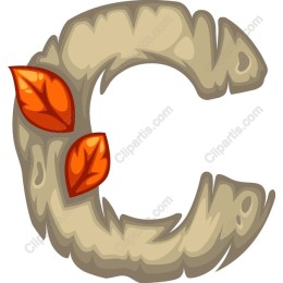 Woodland-Themed Letter C