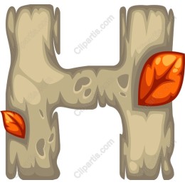 Wooden Letter H