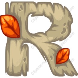 Rustic Letter R